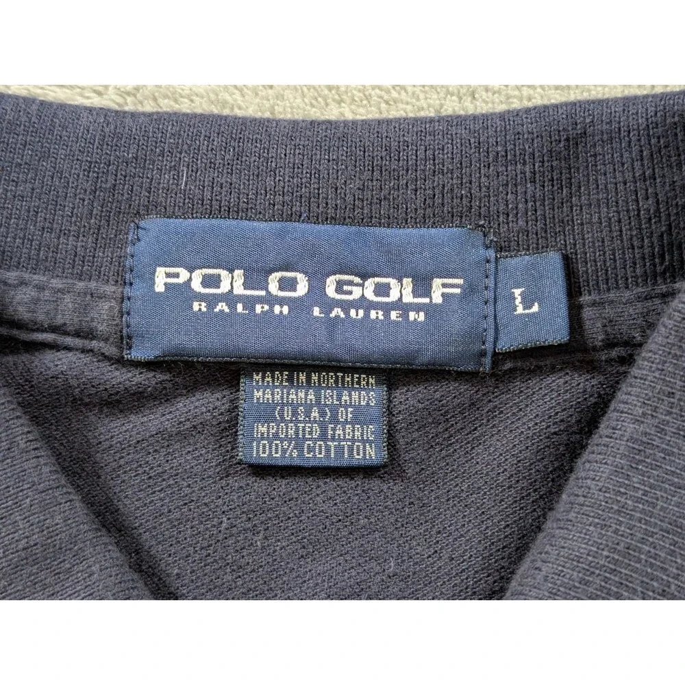 Polo Golf Ralph Lauen Polo Shirt Men's L Blue Regular Fit Short Sleeve Casual
